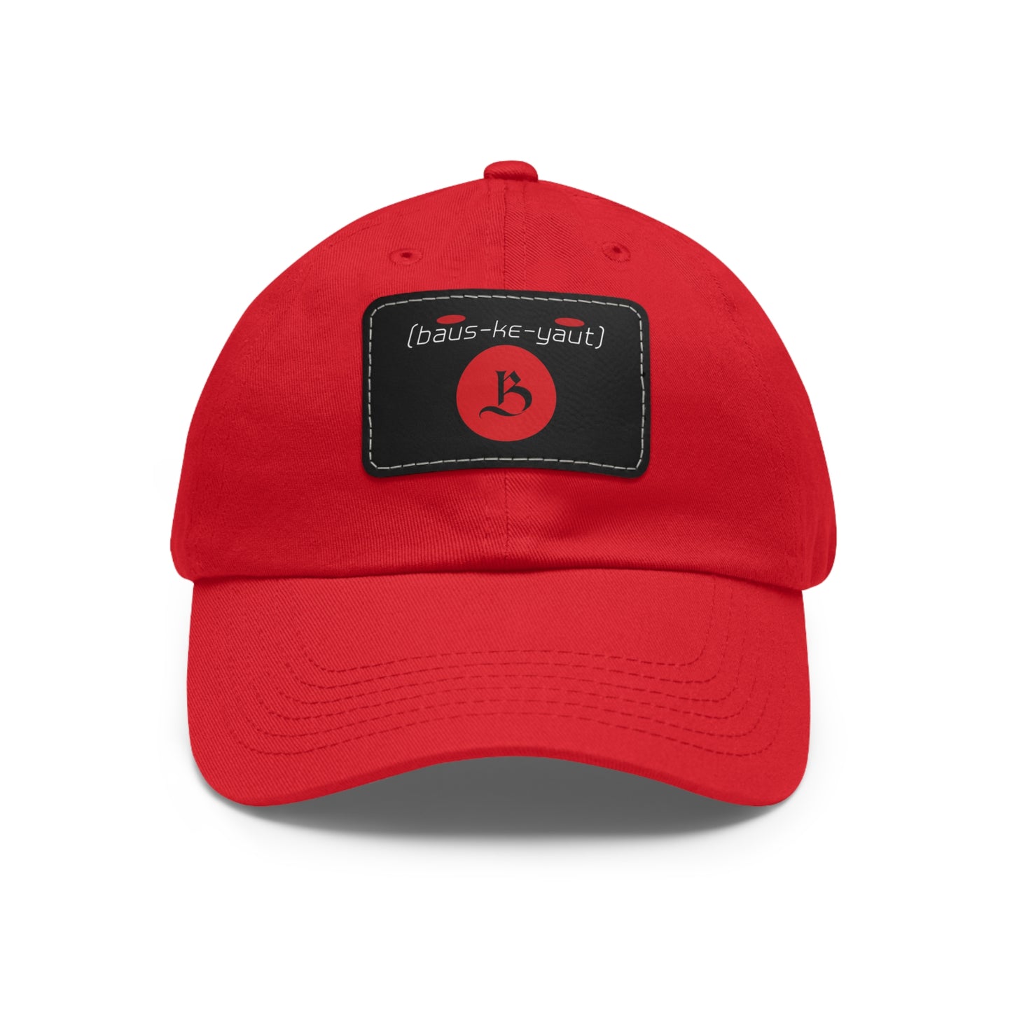 Bauskyaut - Dad Hat with Leather Patch (Rectangle)