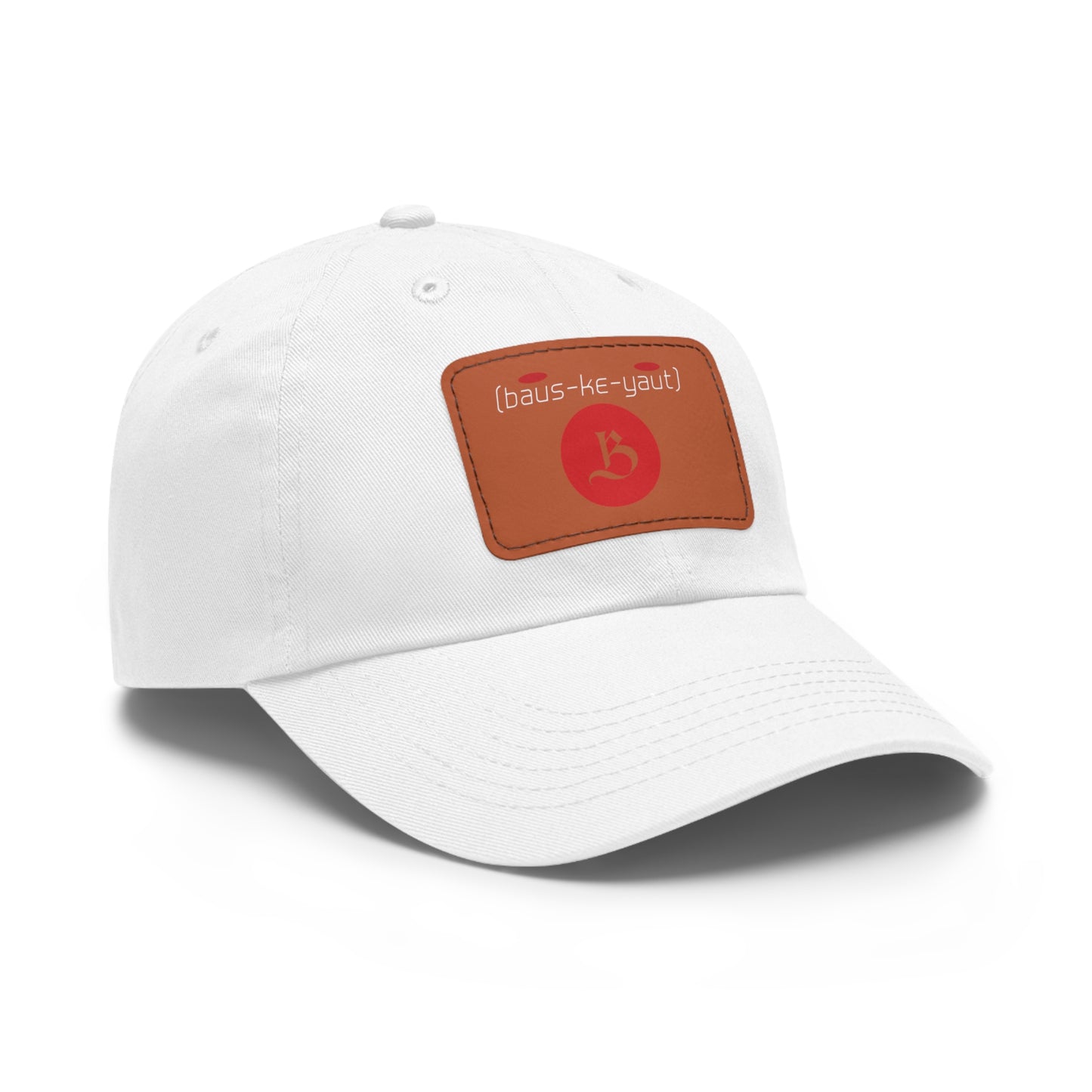 Bauskyaut - Dad Hat with Leather Patch (Rectangle)