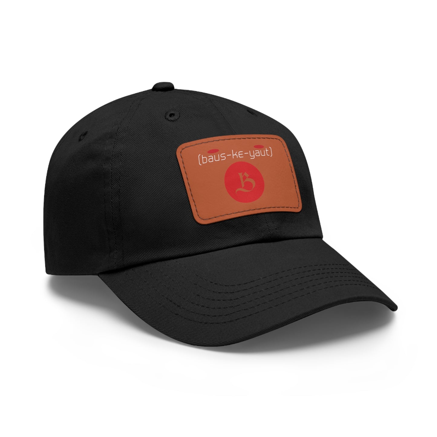 Bauskyaut - Dad Hat with Leather Patch (Rectangle)