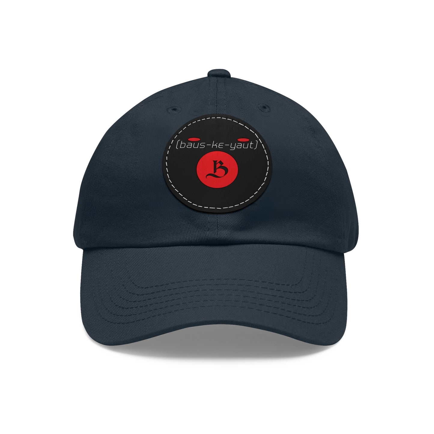 Bauskyaut - Dad Hat with Leather Patch - Pronounce