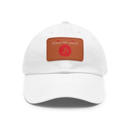 Bauskyaut - Dad Hat with Leather Patch (Rectangle)