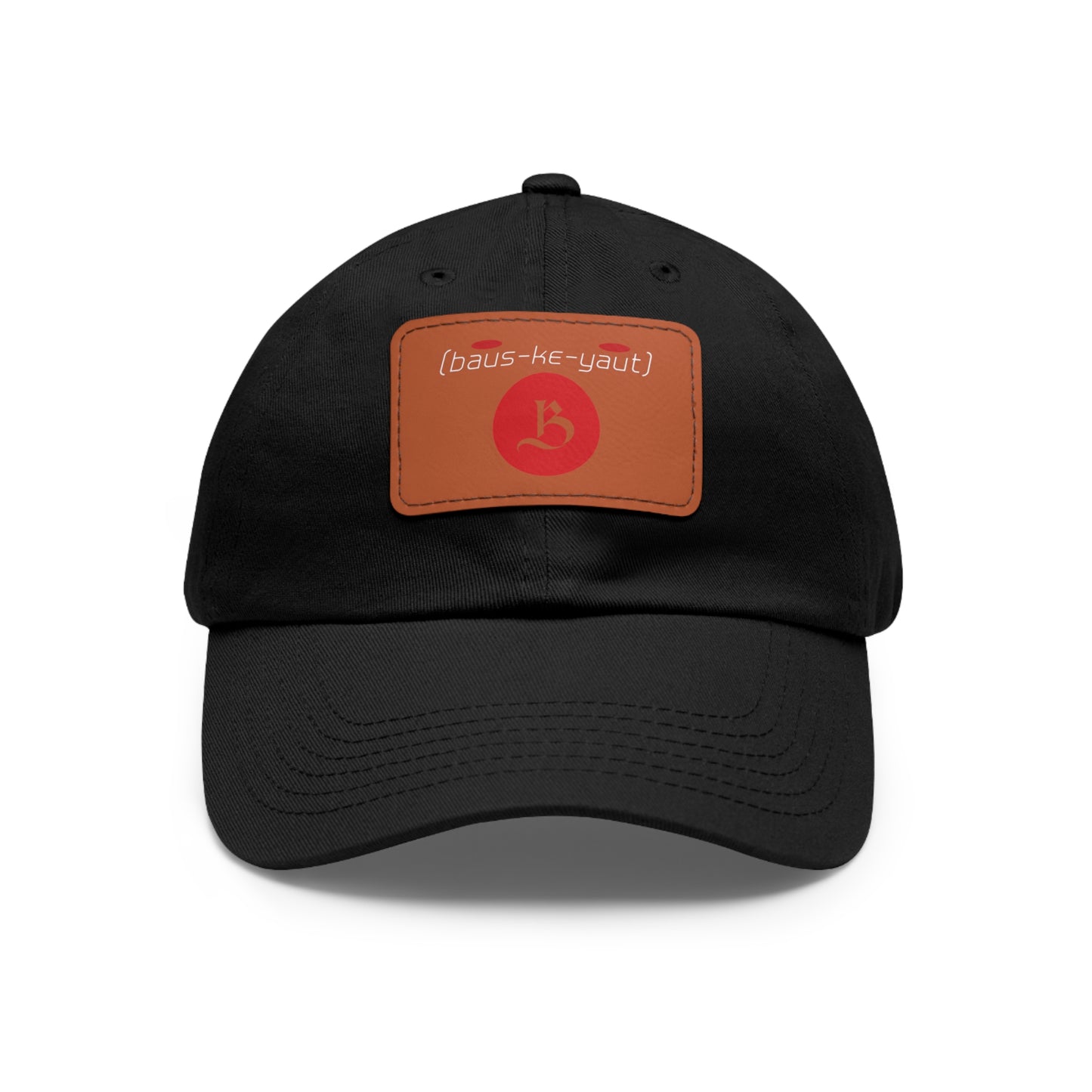 Bauskyaut - Dad Hat with Leather Patch (Rectangle)