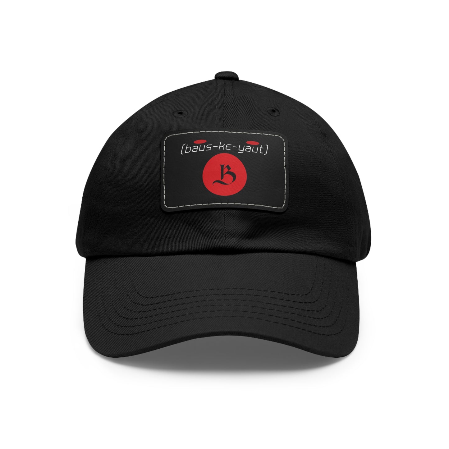 Bauskyaut - Dad Hat with Leather Patch (Rectangle)